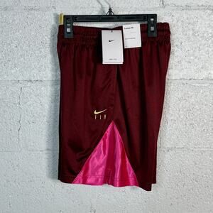 Nike Women's Dri-fit ISoFly Basketball Shorts, Dark Team Red/alchemy Pink XS